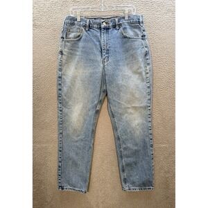 Carhartt Jeans Mens 36x30 Blue Traditional Fit Workwear Chore Barn Grunge *